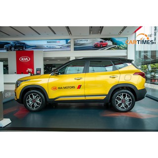 Bộ 2 tem dán cửa xe ô tô KIA