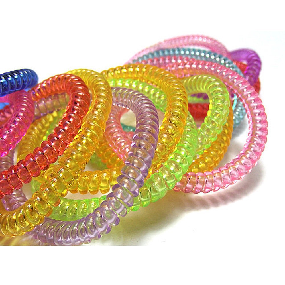 Bộ 20 sợi dây thun cột tóc xoắn ốc