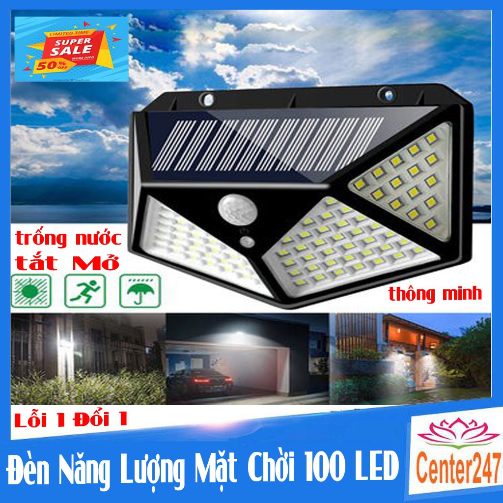 Đèn LED năng lượng mặt trờI chống nước cảm biến chuyển động CENTẺ247