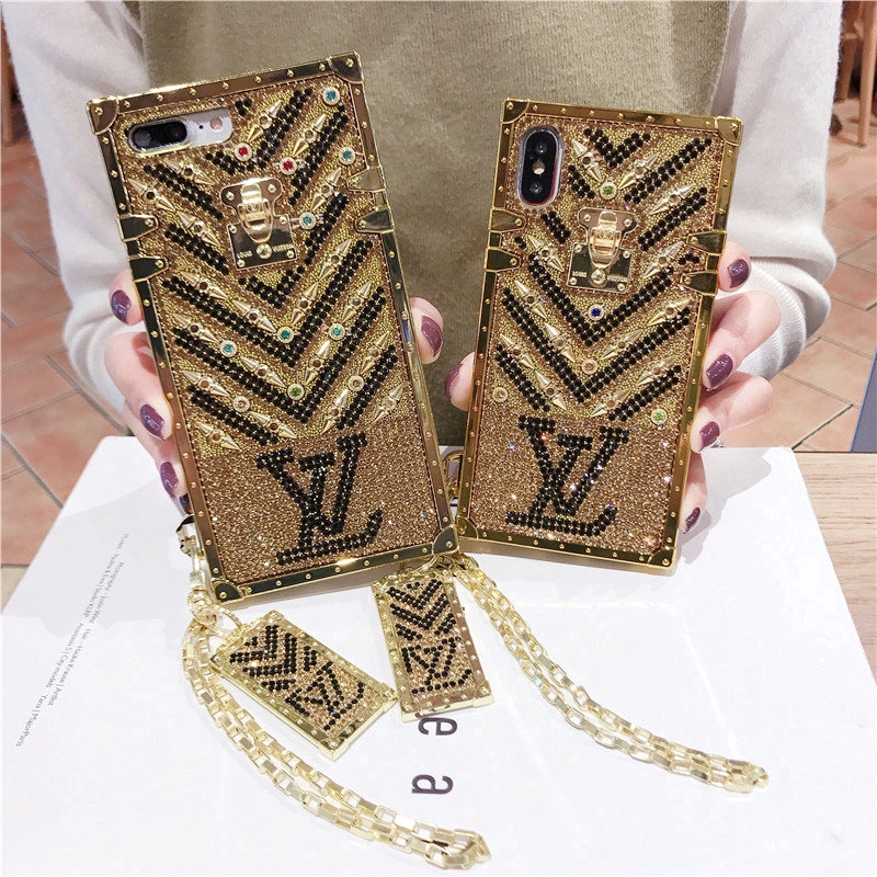 Ốp lưng Samsung J7 Prime S8 Plus J4 Plus A50 M20 S8 S9 J6 J7 J4 J2 J3 J330 Note 8 9 Gold Diamond LV Phone Case