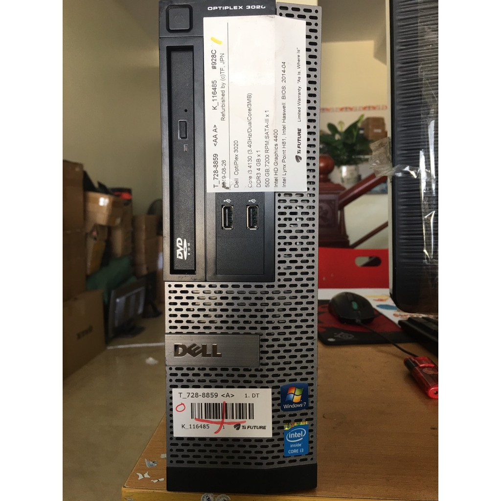 Case máy tính Dell Optiplex 3020, CPU i3 4130_Ram3 4Gb_Ổ cứng 500Gb | WebRaoVat - webraovat.net.vn