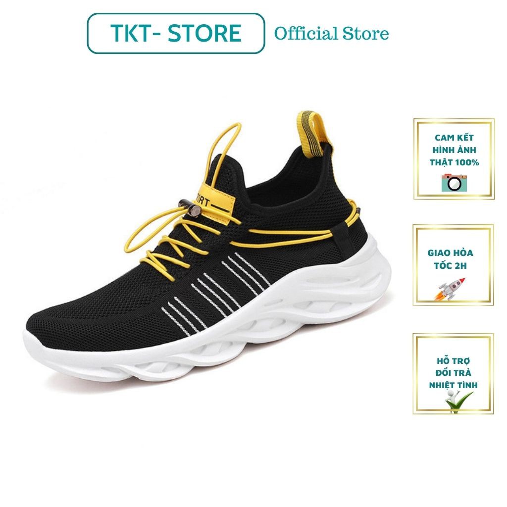 Giày Sneaker Nam TKTMS03 Giày Thể Thao Nam Tăng Chiều Cao Siêu Nhẹ Siêu Thoáng Chính Hãng TKT STORE Size (39-43)