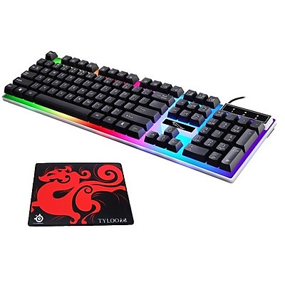 COMBO bàn di chuột và bàn phím có dây G21+(D280) màu TRẮNG hoặc màu ĐEN có led