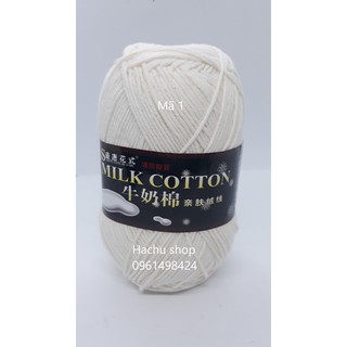 Len milk cotton loại 1 (mã 1-20)