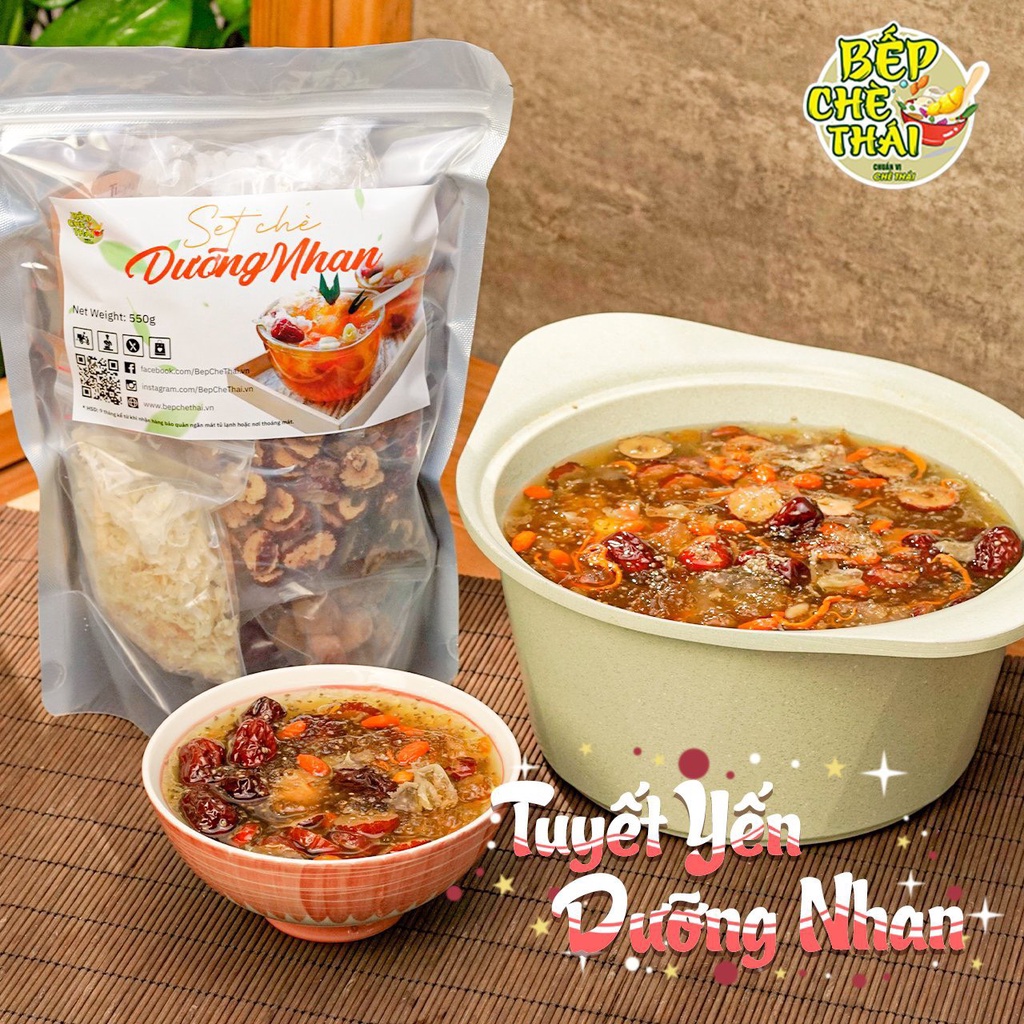 Chè tuyết yến dưỡng nhan Set lớn nấu 25-30 chén Bếp Chè Thái