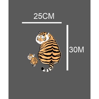 tem, decal logo hổ mập dán xe ô tô