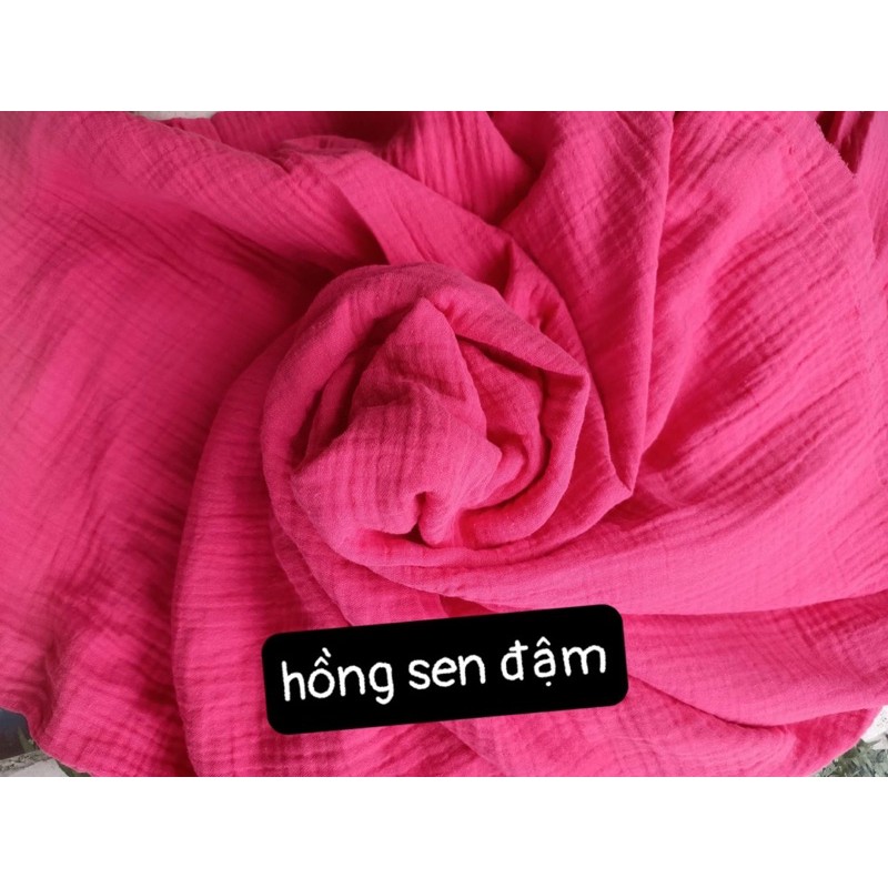 vải xô muslin màu trơn