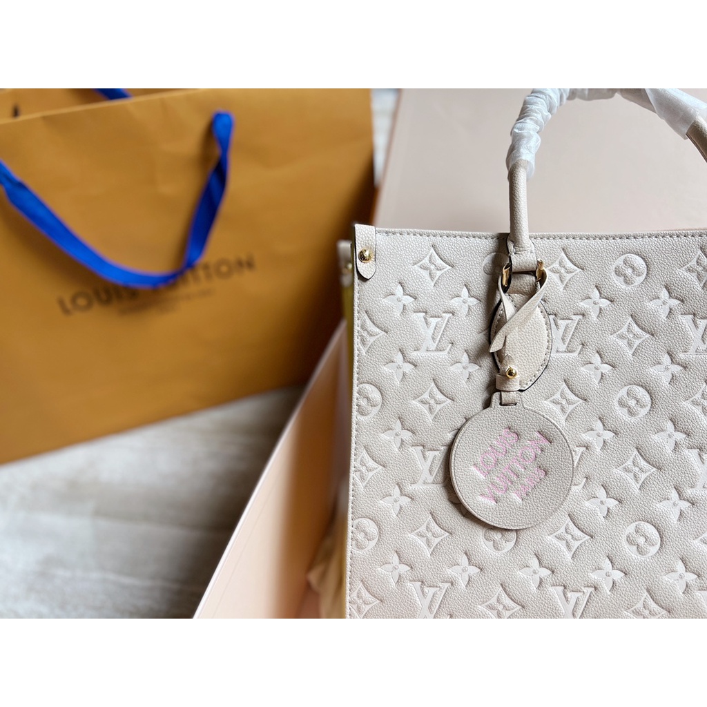 Túi xách nữ da thật thời trang cao cấp Louis Vuitton LV thiết kế họa tiết logo dập nổi thời thượng