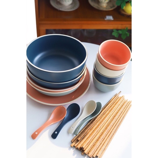 Bộ bát đĩa bắc âu, bộ bát đĩa basic, bát đĩa decor