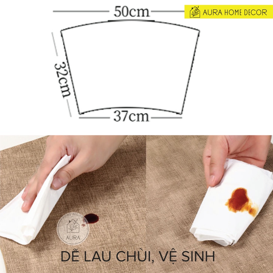 [MẪU MỚI] Tấm lót bát đĩa, tấm trải bàn ăn, bàn tiệc tròn - Chất liệu PVC dễ lau chùi, vệ sinh