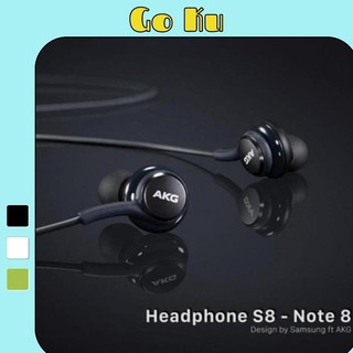 Tai nghe Akg s8 samsung nhét tai có dây gaming có mic chơi game nghe foot chuẩn ân thanh chuẩn - Go Ku