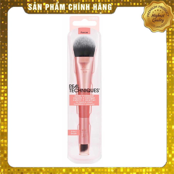 Cọ Đánh Nền Và Che Khuyết Điểm Real Techniques Cover Conceal Dual Ended Brush