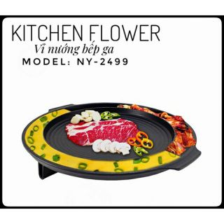 Vỉ nướng Hàn quốc Kitchen Flower NY2499