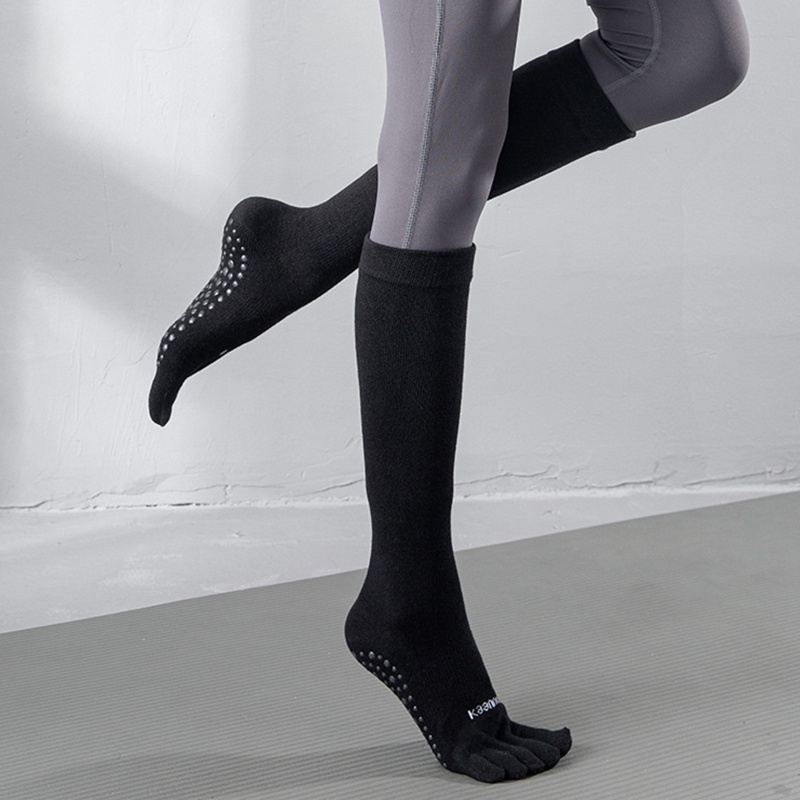 Vớ Dài Năm Ngón Chống Trượt Màu Sắc Tươi Sáng Dành Cho Nữ