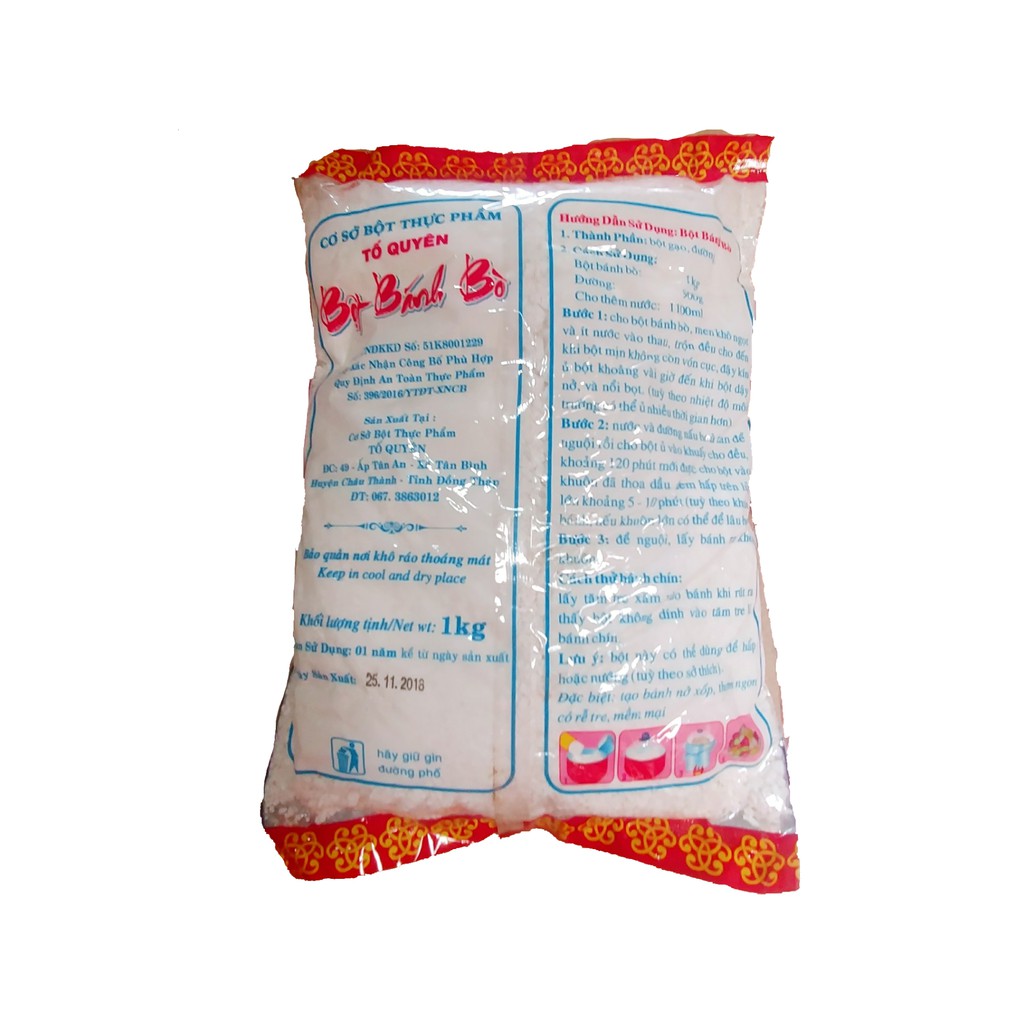 Bột Bánh Bò Xốp, Bột Bánh Bò Da Heo Tố Quyên 1kg