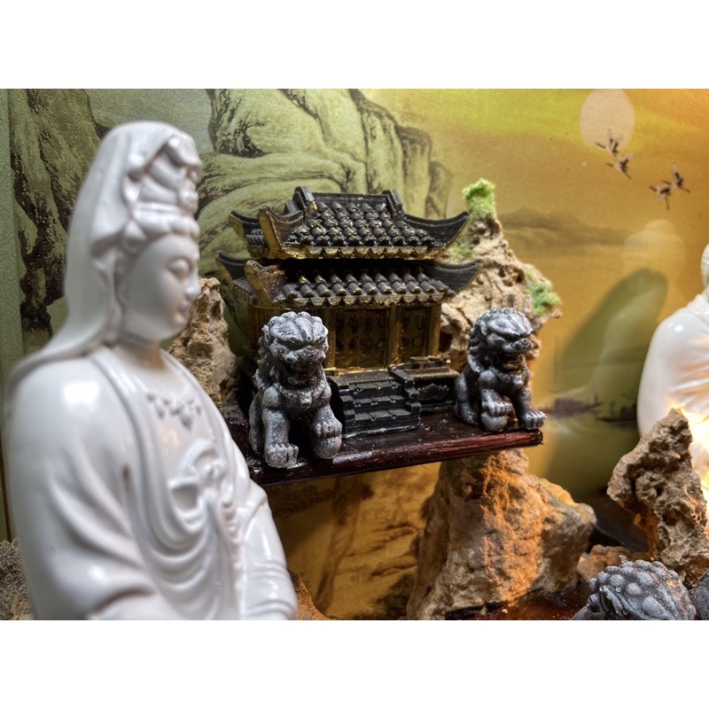 Sư tử giả đá bản đặc biệt trang trí non bộ, tiểu cảnh, hồ cá