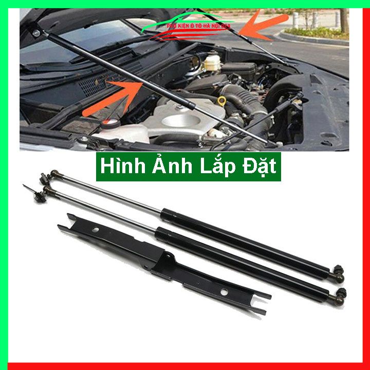 Bộ ty thủy lực ben hơi chống nắp capo Fortuner 2017-2022 tự động kèm phụ kiện lắp