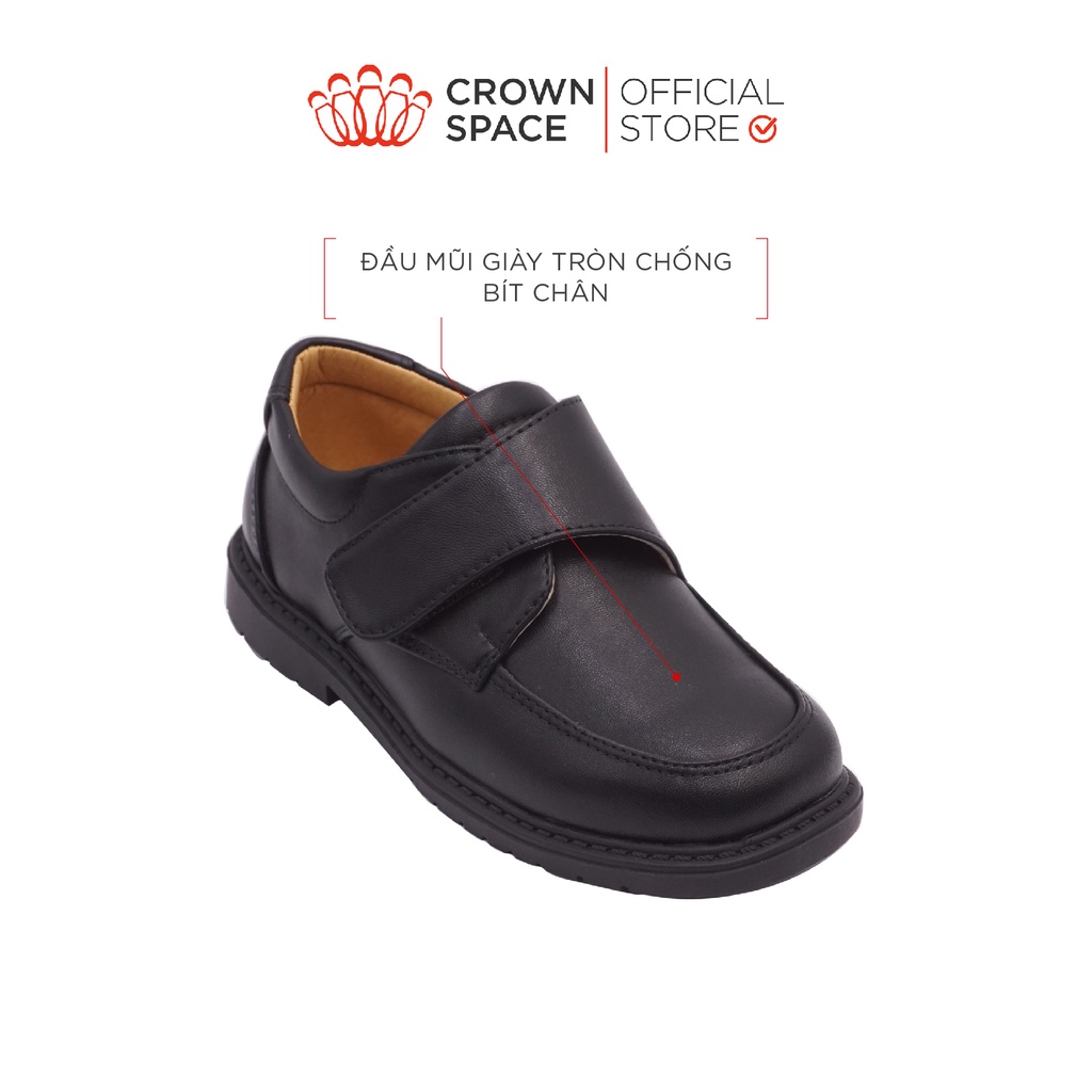 Giày Đi Học Bé Trai Cao Cấp Crown Space PHIÊN BẢN CAO CẤP SCHOOL SHOES 2022 CRUK167 Thiết Kế Chuẩn Y Khoa Size 28-38