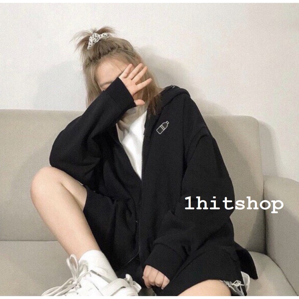 Áo KHOÁC Hoodie CHAI NƯỚC Ulzzang Unisex 1hitshop (KHÔNG XẺ TÀ) | BigBuy360 - bigbuy360.vn