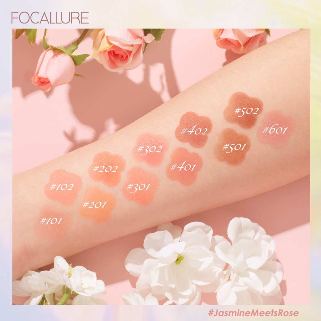 FOCALLURE 11 Shades Blush Long Lasting Face Blusher Soft Powder Smooth Texture Natural High Pigment Professional Women Makeup