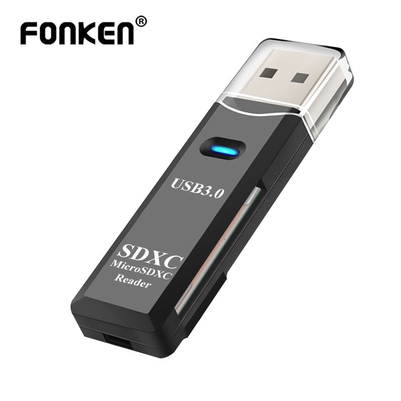 Đầu Đọc Thẻ Nhớ FONKEN Tf Sd 3.0 Tf Sd 2 Trong 1