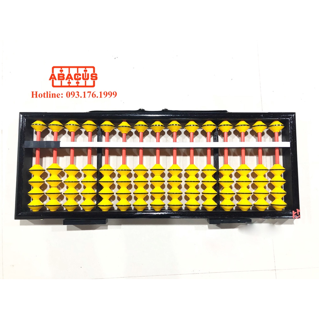 Bàn tính soroban giáo viên 13 cột - Sỉ lẻ bàn tính gẩy, mix màu và in logo theo yêu cầu, size 70cm x 30cm treo tường