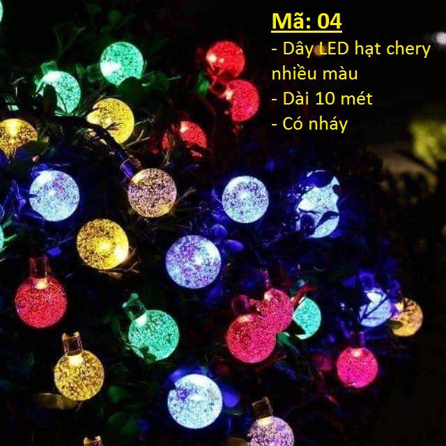 Đèn giáng sinh Noel LED dây trang trí đường, cây cảnh, sân vườn, ( nhiều mẫu lựa chọn)