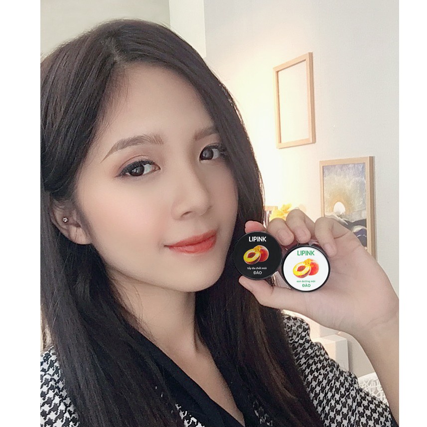 Combo dưỡng môi LIPINK Đào - Son dưõng có màu, Son dưỡng môi MỀM MỊN - CĂNG HỒNG tự nhiên | BigBuy360 - bigbuy360.vn