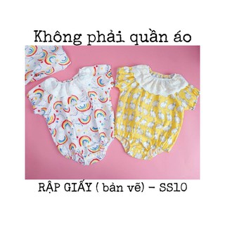209 Rập giấy_ romper sơ sinh