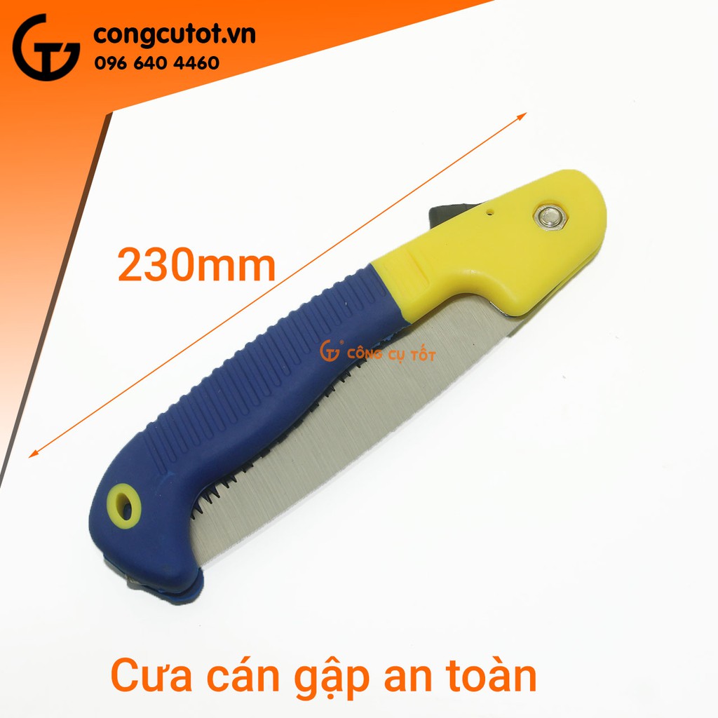 Cưa gấp gọn 210mm  thép Mangan  sắc bén