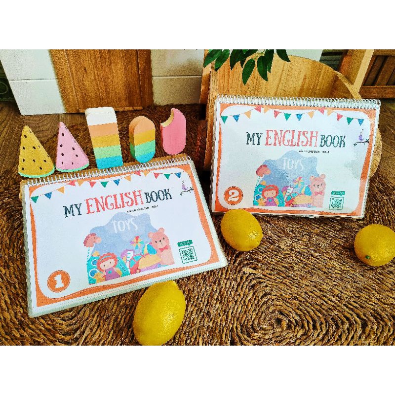 Học liệu MONTESSORI TIẾNG ANH (20 chủ đề) - My English Book  [có FILE NGHE scan QR CODE] Líu Lo Engl