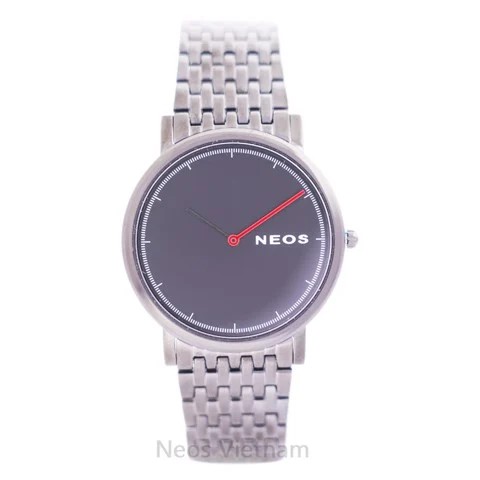 Đồng Hồ Đeo Tay Nam Neos N-40707M Sapphire Dây Thép Đen