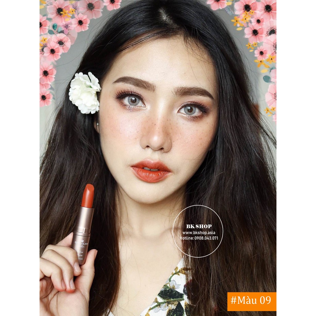 (Auth Thái) Son thỏi Gina Glam Velvet Matte Lipstick (G37)