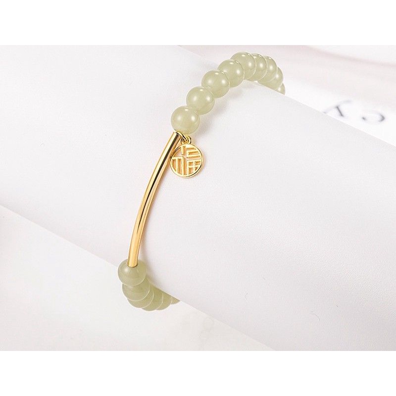 Vòng tay nữ mic charm đồng tâm cát tường cao cấp