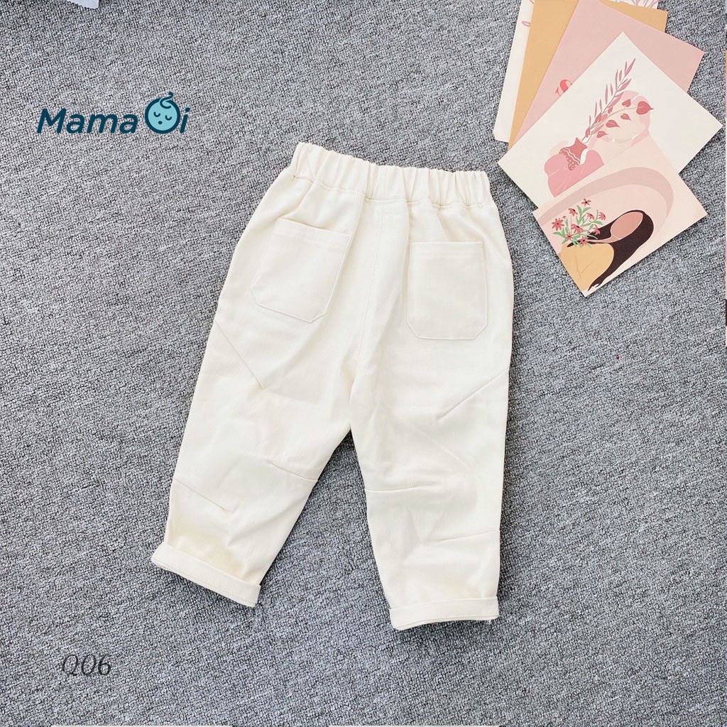 Q06 Quần dài cho bé từ 6-36 tháng chất Kaki của Mama Ơi - Thời trang cho bé