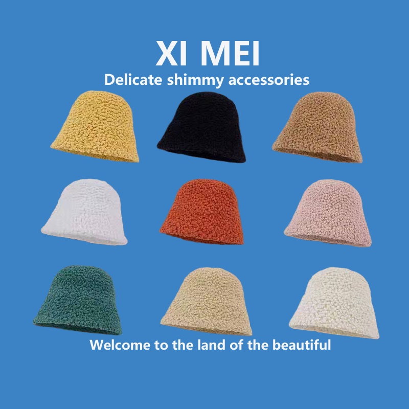 Nón tai bèo đan len lông cừu dày dặn ấm áp dễ phối đồ thời trang phong cách Nhật Hàn dành cho nữ