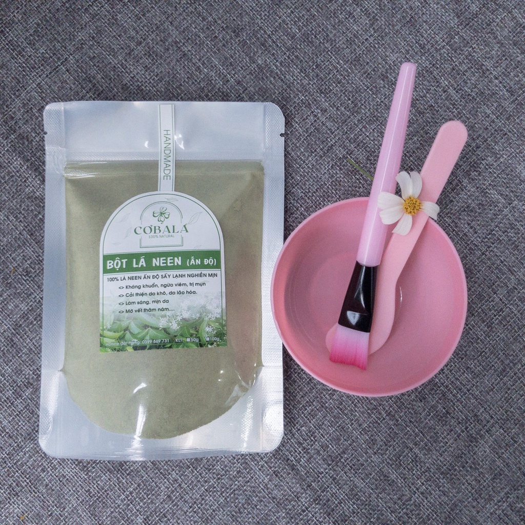 100Gr Bột Lá Neem Ấn Độ Nguyên Chất Organic - Bột HANDMADE - Giúp Dưỡng Trắng Da (Loại 1)