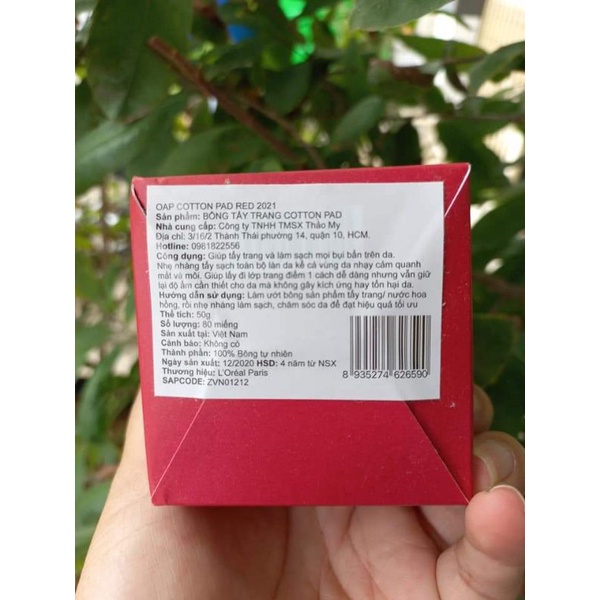 Bông tẩy trang L'Oreal Paris 80 miếng