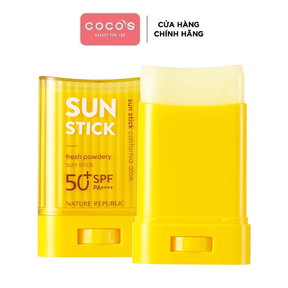 Sáp Chống Nắng Nature Republic California Aloe Fresh Powdery Sun Stick SPF50+PA+++ 24g