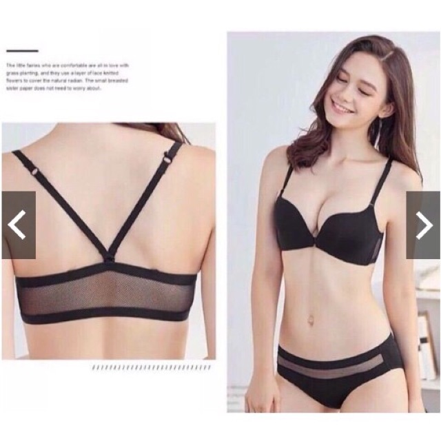 SIÊU HOT - Bộ đồ lót cài trước dây lưới đệm mỏng cao cấp, bộ đồ lót nữ