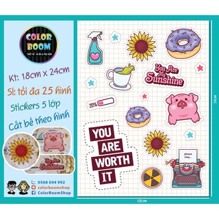 In Sticker Theo Yêu Cầu Cắt Bế Sẵn - Kích Thước 18*24cm