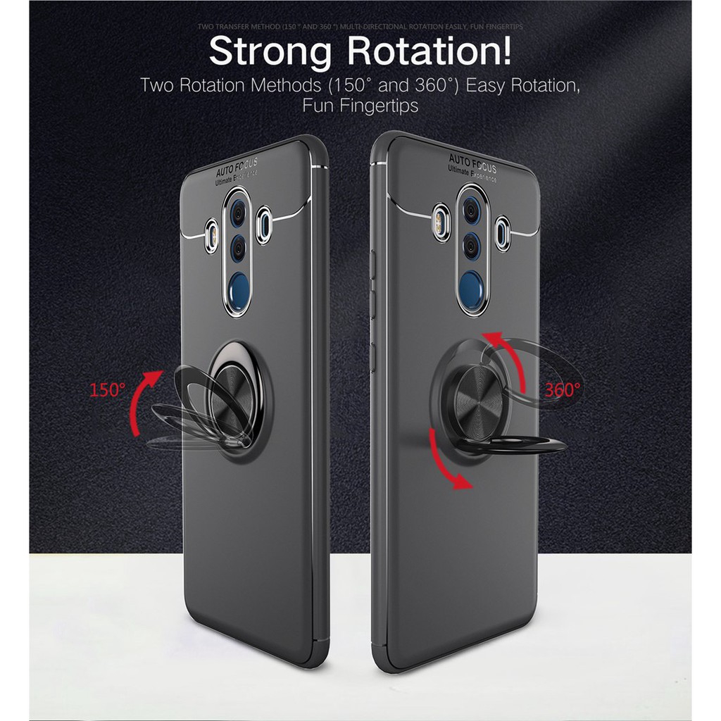 Ốp điện thoại Mềm Có Vòng Nhẫn Từ Tính Tiện Dụng Cho Huawei Mate 10 Pro Mate10