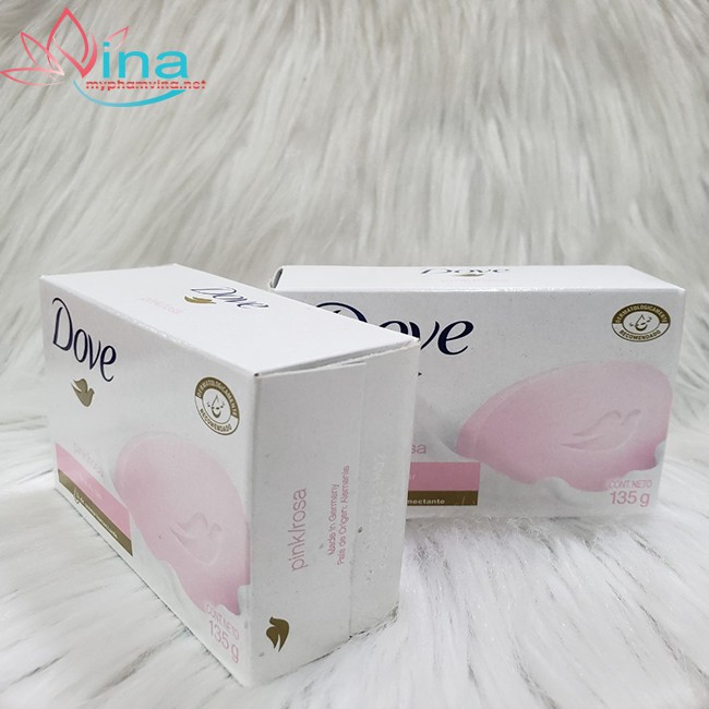 XÀ BÔNG CỤC DƯỠNG TRẮNG HỒNG DA DOVE PINK / ROSA BEAUTY BAR 135GR