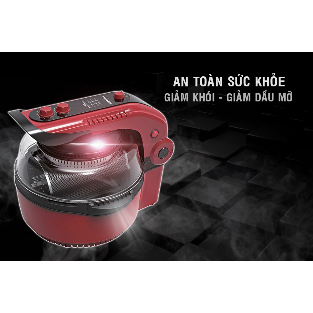 Nồi Chiên Không Khí Đa Năng Tiross TS903 - 11L (Đỏ Đen) - Hàng chính hãng