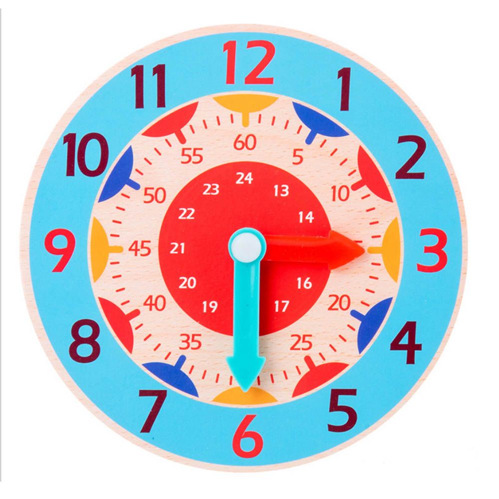 Đồ Chơi Lắp Ráp Hình Đồng Hồ Bằng Gỗ Giáo Dục Nhận Thức Cho Trẻ Mẫu Giáo