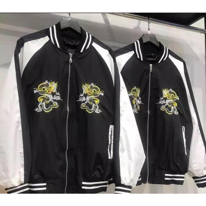 Áo Khoác Dù Boomber, Áo Form Rộng in Hình Rồng Siêu Cá Tính TP143 [NewUnisex]