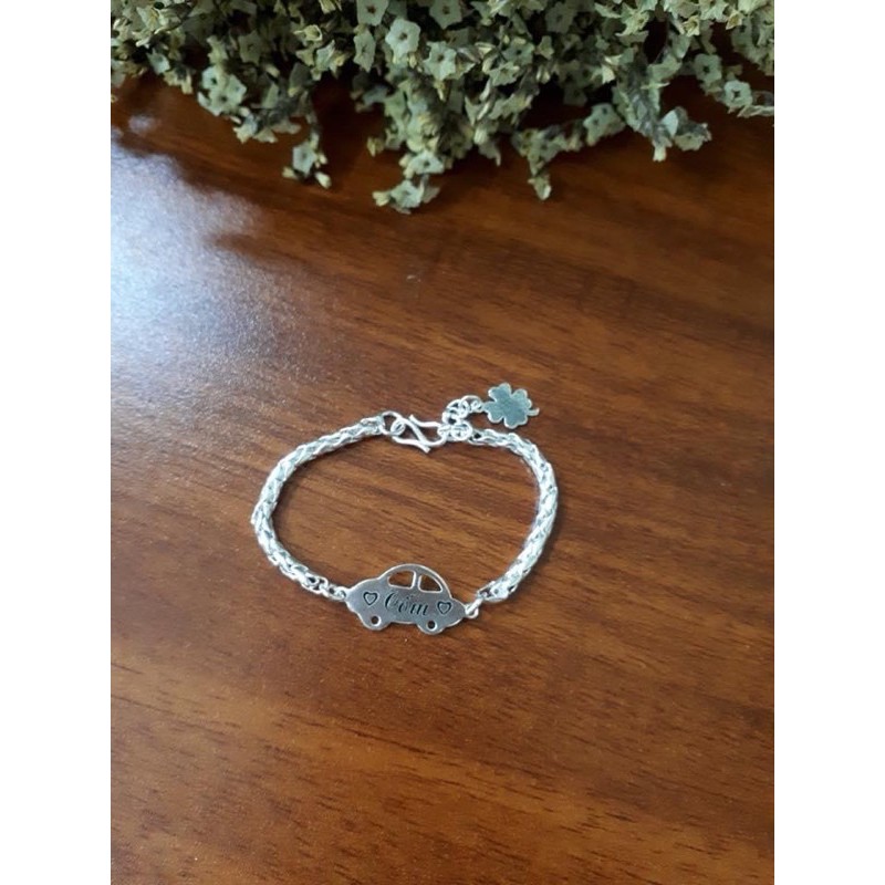 Lắc tay khắc tên cho bé yêu,bé trai gái đều đeo được ạ😍FREESHIP 😍