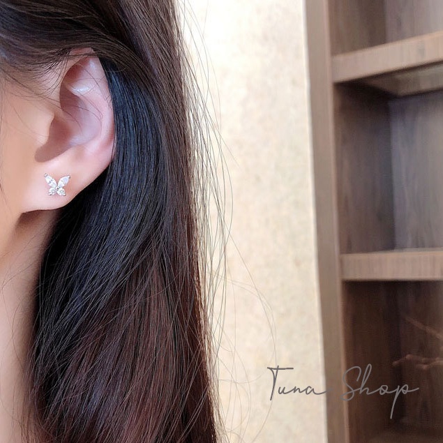 Khuyên tai Bạc nhỏ xinh / Hoa tai Bạc nữ _ 𝐂𝐚𝐦 𝐤𝐞̂́𝐭 𝐜𝐡𝐮𝐚̂̉𝐧 𝐁𝐚̣𝐜 _ 𝐓𝐔𝐍𝐀𝐒𝐇𝐎𝐏 𝐓𝐫𝐚𝐧𝐠 𝐬𝐮̛́𝐜 𝐁𝐚̣𝐜