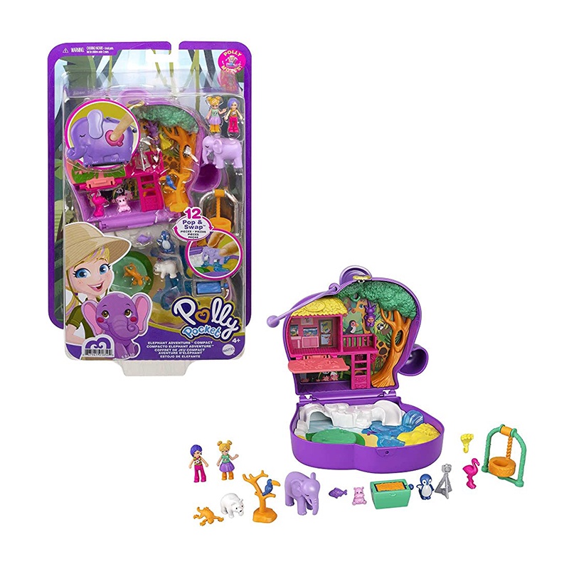 Đồ Chơi POLLY POCKET Và Vườn Thú Chú Voi Con GTN22/FRY35