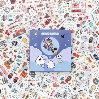 Set 10 tấm sticker phù thuỷ nhỏ, giao ngẫu nhiên nhiều hình khác nhau